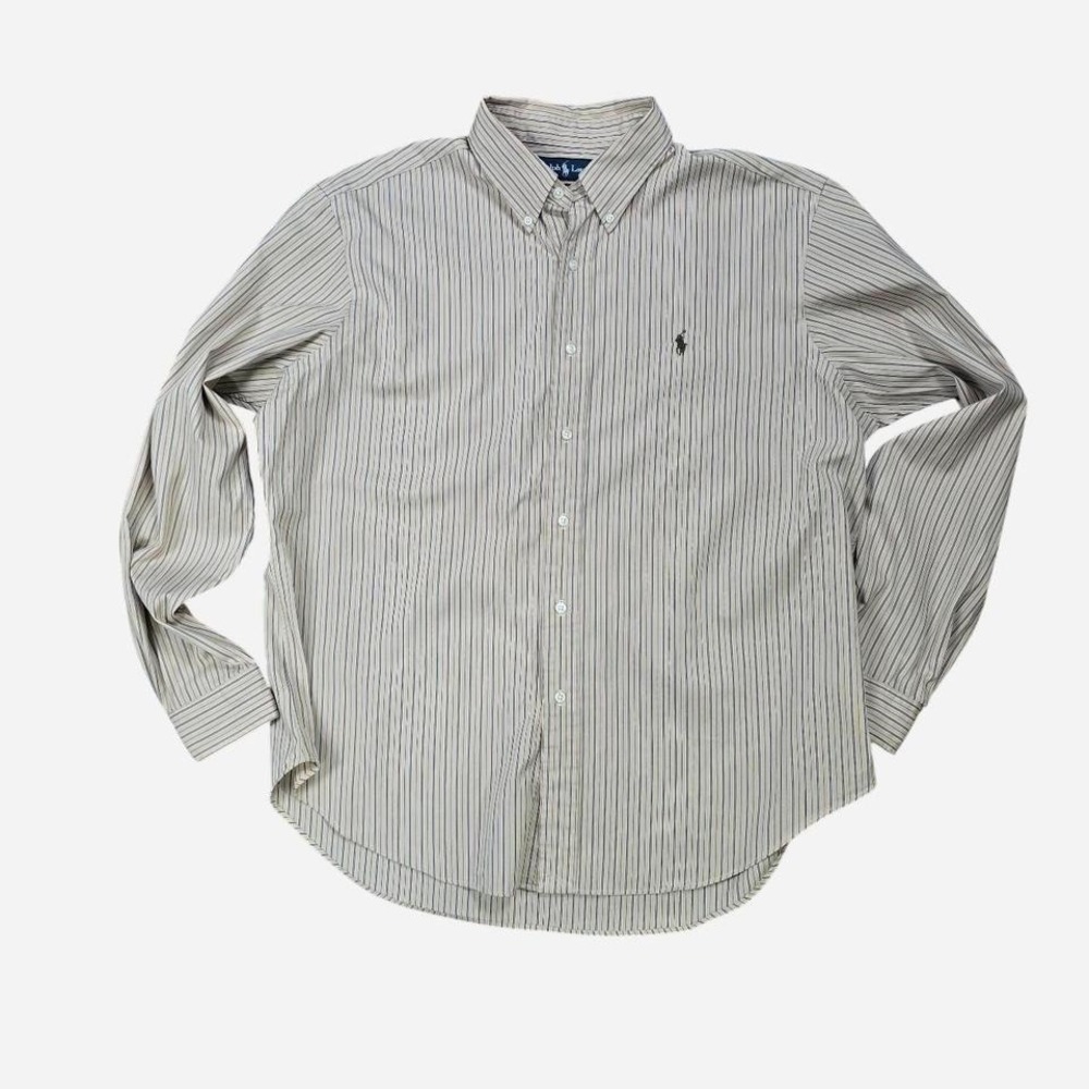 Ralph Lauren Classic Fit Striped Button-Up Shirt ā Long Sleeve, Size XLā